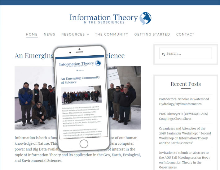 Information Theory.org Screenshot