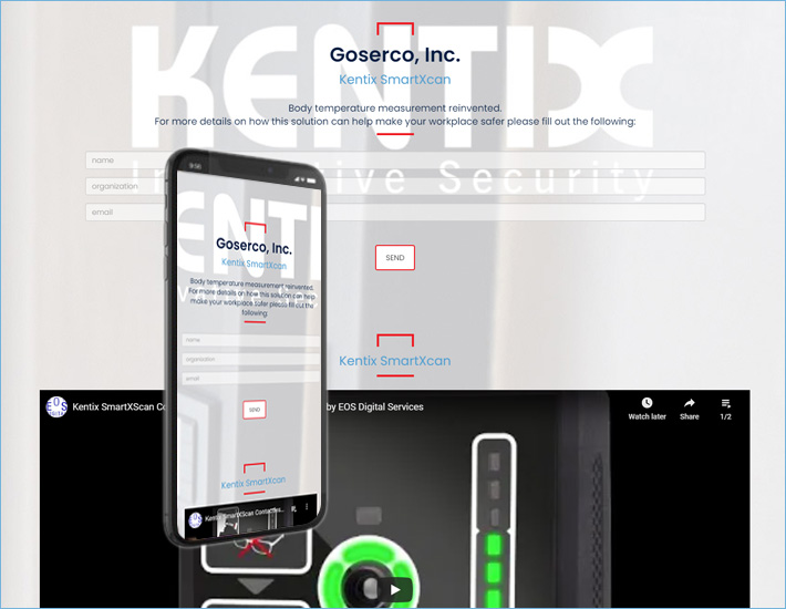 Goserco's Kentix Landing Page